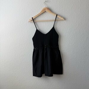 Coco & Carmen Crochet Babydoll Top Size S/M